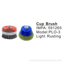 Brass wire cup brush for welding